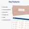 Avery Easy Peel Printable Address Labels with Sure Feed, 1" x 2-5/8" Customizable Stickers, White, 1,500 Blank Mailing Labels, Great for Mailing, Shipping, and More (2-Pack of 8160)